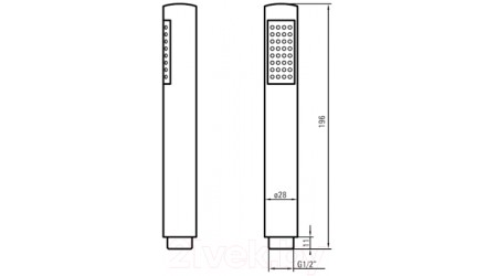 Душевой гарнитур Deante 001W