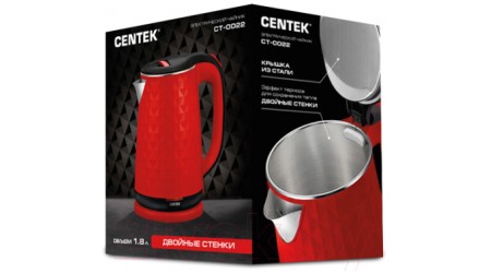 Электрочайник Centek CT-0022 (красный)