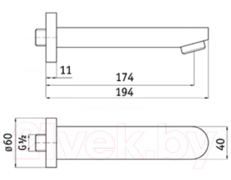 Смеситель Deante 003W 