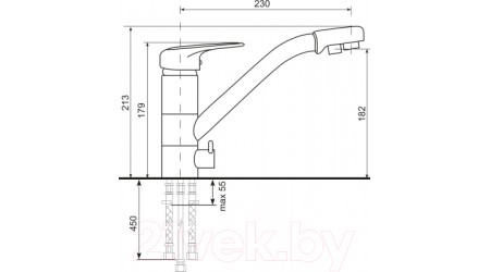 Смеситель Ulgran 010-341 (ультра-белый) 