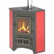 Печь-камин Везувий ПК-01 (220) угловой с плитой (красный)