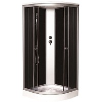 Душевая кабина Coliseum TM-100 (черный/тонированное стекло)