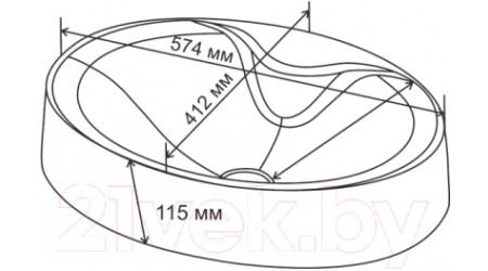 Умывальник Formastone Лотос 110 LT57G650 (белый)