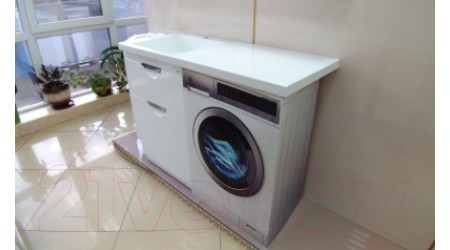 Умывальник Misty Куба-120 L / Р-Куб14120-ДЛ