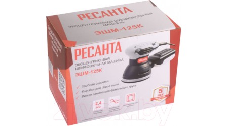 Эксцентриковая шлифовальная машина Ресанта ЭШМ-125К (75/6/4)