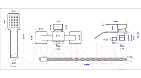 Смеситель PEA 127011M (хром) 