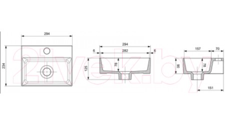 Умывальник Bocchi 1470-001-0126