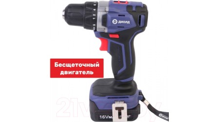 Аккумуляторная дрель-шуруповерт Диолд ДЭА-16 Л-08 (10022155)