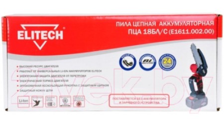 Электропила цепная Elitech ПЦА 18БЛ/С (E1611.002.00)