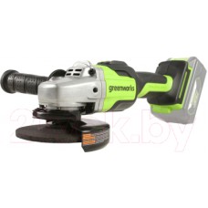 Угловая шлифовальная машина Greenworks GD24AGK4 бесщеточная 24V / 3200207UB (c АКБ 4Ач и ЗУ)