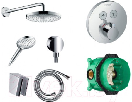 Душевая система Hansgrohe 26466000+26530000+28272000+28331000+27453000+15743000+01800180