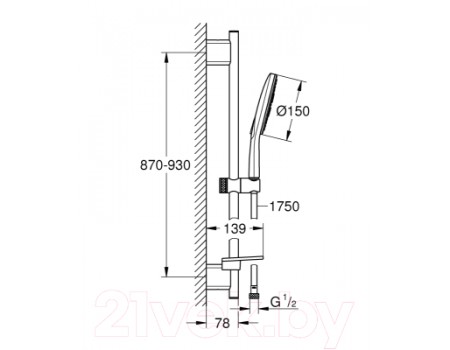 Душевой гарнитур GROHE 26594LS0