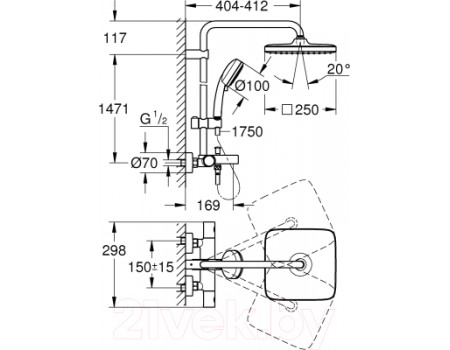 Душевая система GROHE 26691000