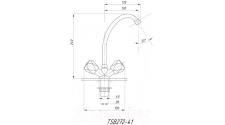 Смеситель Tsarsberg 272-41 