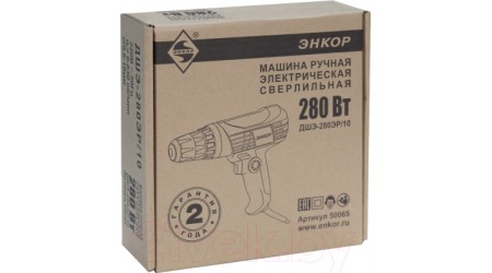 Дрель-шуруповерт Энкор ДШЭ-280ЭР/10