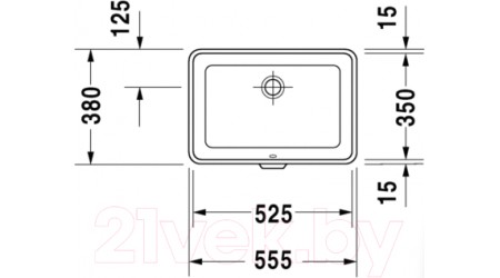 Умывальник Duravit 2nd Floor 55.5 (316530017)