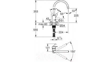 Смеситель GROHE 31494001 