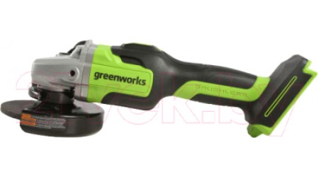 Угловая шлифовальная машина Greenworks GD24AG бесщеточная 24V / 3200207 (без АКБ и ЗУ)