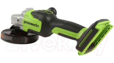 Угловая шлифовальная машина Greenworks GD24AG бесщеточная 24V / 3200207 (без АКБ и ЗУ)