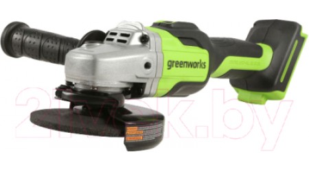 Угловая шлифовальная машина Greenworks GD24AG бесщеточная 24V / 3200207 (без АКБ и ЗУ)