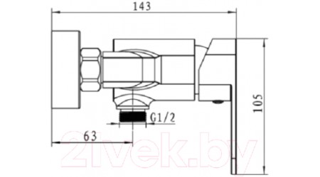 Смеситель Kaiser 34477-1верт 