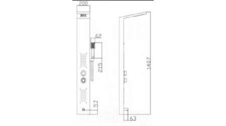 Душевая панель Potato Р3545-4