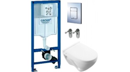 Унитаз подвесной с инсталляцией GROHE 38772001 + ATCSLWH0104