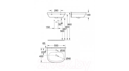 Умывальник GROHE 39336000