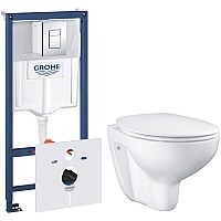 Унитаз подвесной с инсталляцией GROHE 39351000 + 38775001