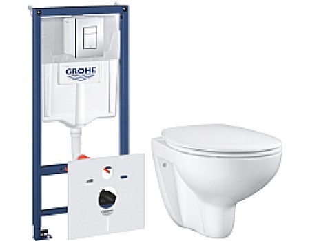 Унитаз подвесной с инсталляцией GROHE 39351000 + 38775001