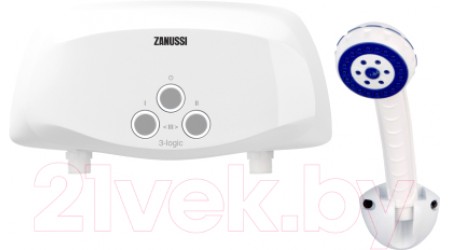 Проточный водонагреватель Zanussi 3-logic 3.5 S (с душем)