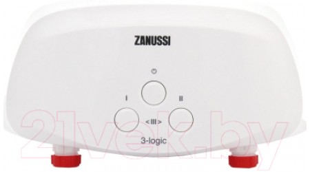 Проточный водонагреватель Zanussi 3-logic 3.5 TS (душ+кран)