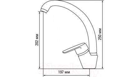 Смеситель Granula GR-4003 (шварц) 