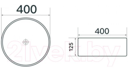 Умывальник Axus 40 / 9514C-M001