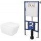 Унитаз подвесной с инсталляцией Loranto 4501+87268 (с сиденьем)