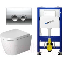 Унитаз подвесной с инсталляцией Duravit 458.103.00.1+115.125.21.1+45290900A1