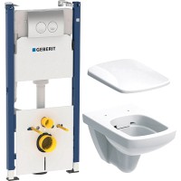 Унитаз подвесной с инсталляцией Geberit 458.121.SE.1