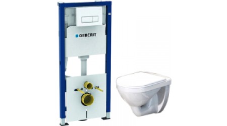 Унитаз подвесной с инсталляцией Оскольская керамика Престиж + 458.128.11.1