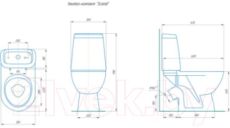 Унитаз напольный Кировский завод Сканди 459147