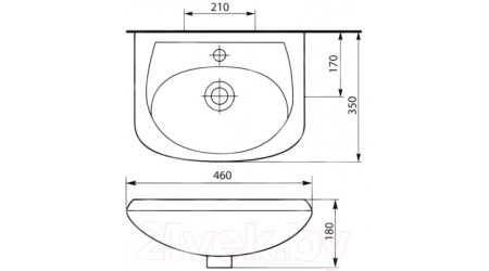 Умывальник Kirovit Уют 45