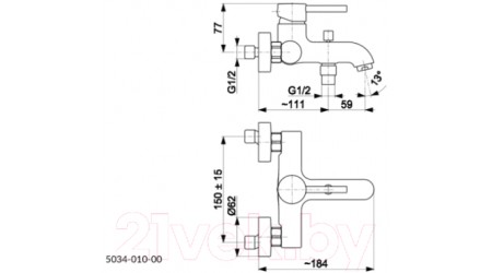 Смеситель Armatura 5034-010-81 