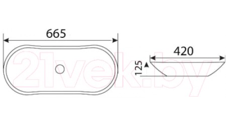 Умывальник CeramaLux 503H012