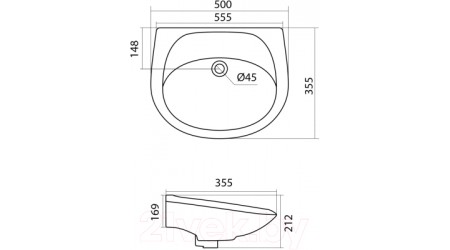 Умывальник Santek Бриз 50 (1WH110448)