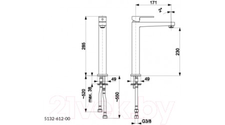 Смеситель Armatura 5132-612-81 
