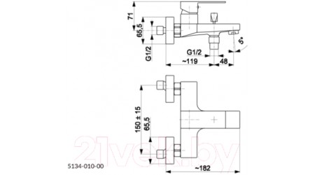 Смеситель Armatura 5134-010-81 