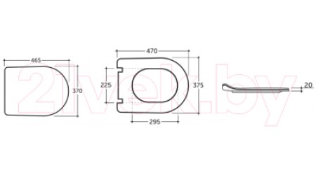 Унитаз подвесной с инсталляцией Керамин Трино + 525 040000 + L1 040011 (с жестким сиденьем Slim и микролифтом)