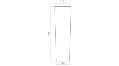 Умывальник Santek Аллегро 55 (с пьедесталом)