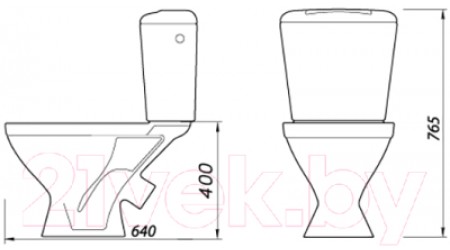Унитаз напольный Лобненский стройфарфор Оптима-56 / 10/1/5/1-63