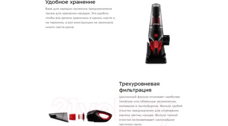 Портативный пылесос Kitfort KT-591