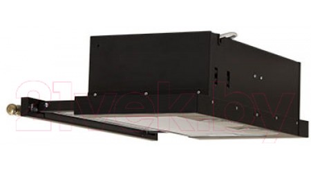 Вытяжка телескопическая Elikor Интегра 60П-400-В2Л (антрацит/рейлинг бронза)